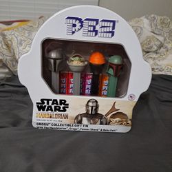 Pez Star Wars Mandolarion Collectible Gift Tin