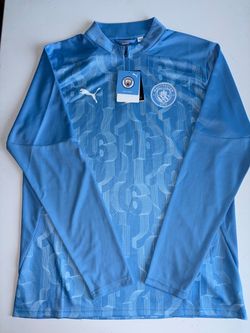 PUMA Manchester City Soccer  Blue Full Zip Jacket Size L