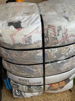 100 Pounds of White Graphic T-Shirts