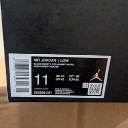Jordan 1 lows Brand New Mens 11