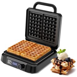 Brand New Waffle Maker, 1400W Belgian Waffle Maker, Dual Rectangular Thick