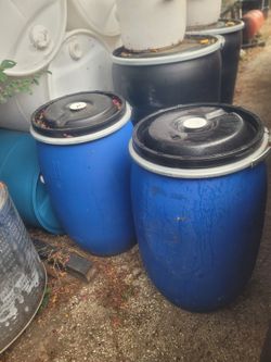 30gal plastic barrel
