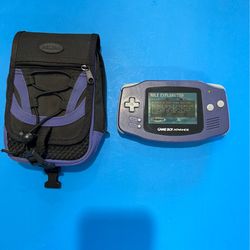 Nintendo Game Boy Advance AGB-001 Blue Handheld System Console