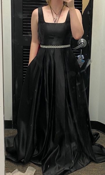 Black Formal Dress with Pockets