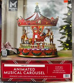 Member's Mark 15" Pre-Lit Musical Carousel $39.99
