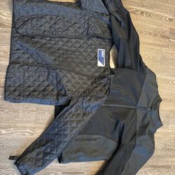 Bilt Adult Riding Full Zip Motorcycle Jacket Padded Body Armor, Size XL