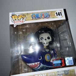 Funko Pop! Rides One Piece Brook With Shark Submerge NYCC 2025 Shared Sticker
