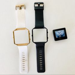 FITBIT Blaze Black White Smart Watch Face Band