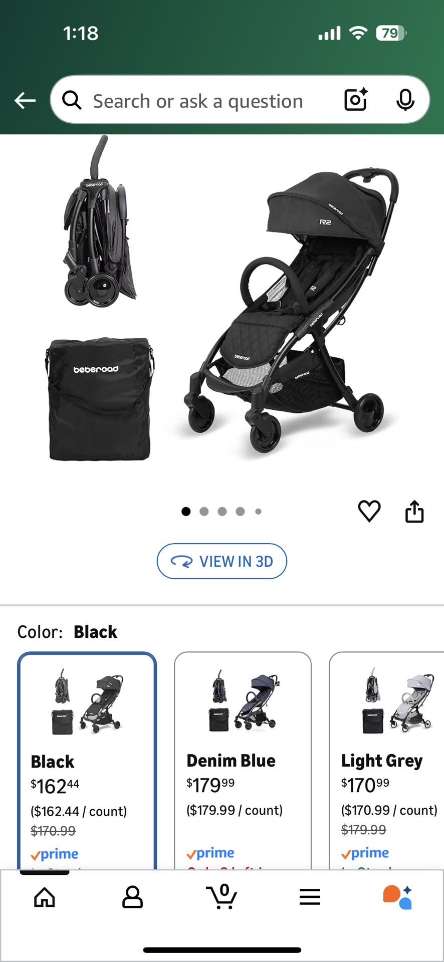 Beberoad Foldable Stroller