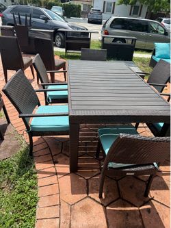 Mesa para patio de 6 puestos 7pc