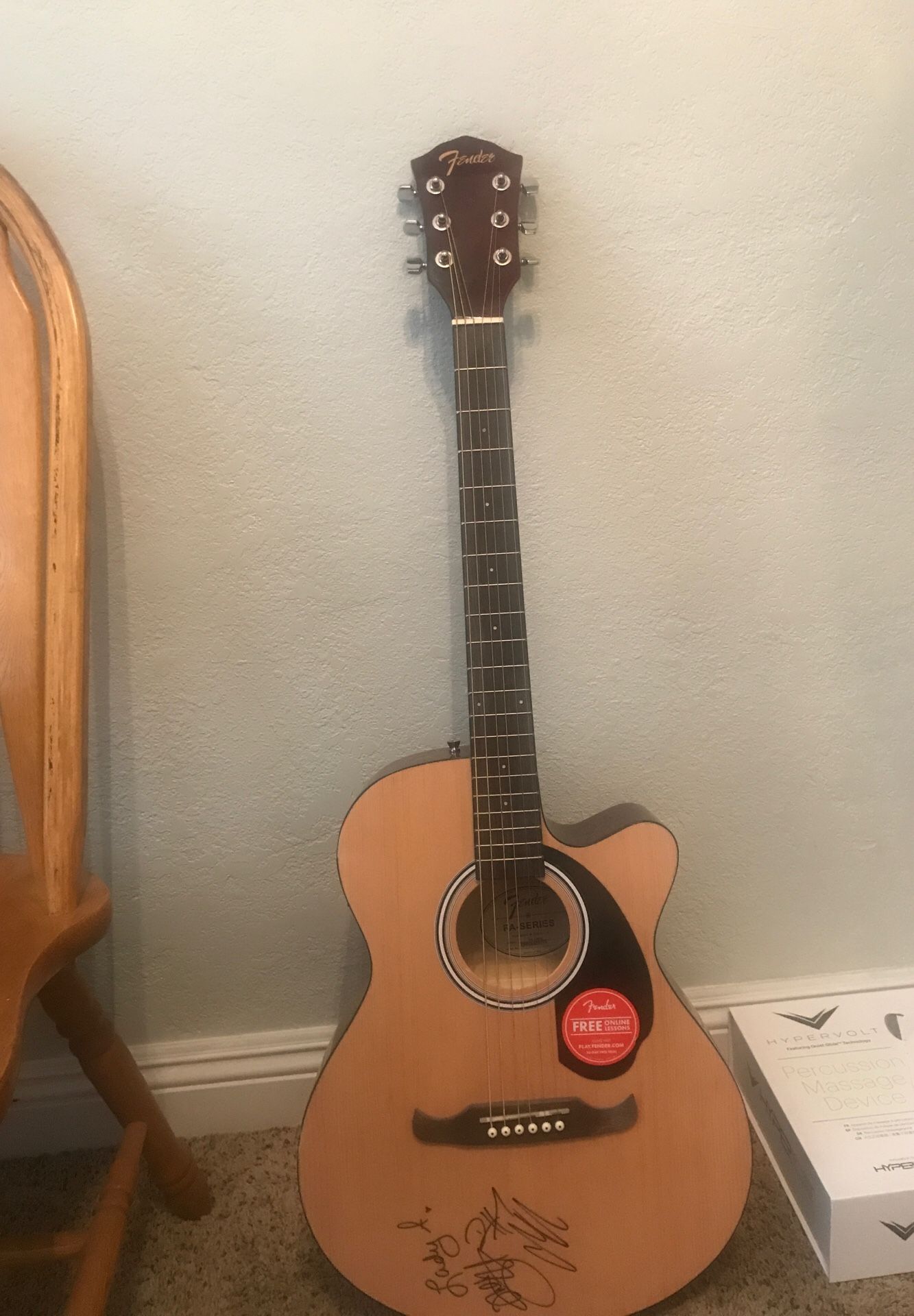 Autographed lady antebellum guitar