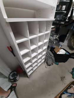 45 x 24 white shoe storage 24 hoe slots cube