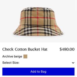 Burberry Hat