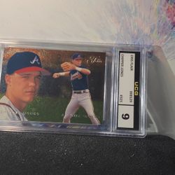 1995 Flair Chipper Jones RC UCG MINT 9  Braves HOF