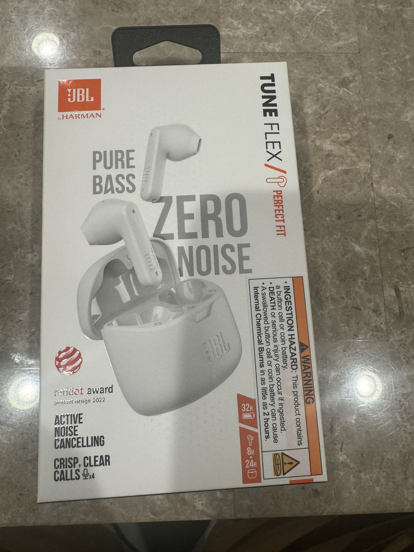 JBL Tune Flex True Wireless Earbuds, White
