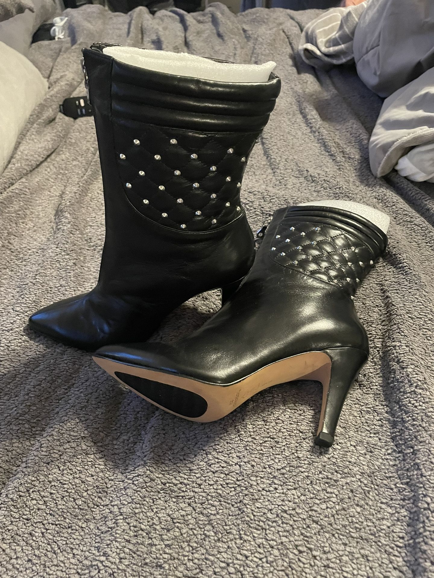 Black Studded Boots
