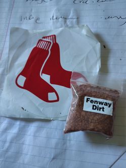 Real fenway dirt from fenway park
