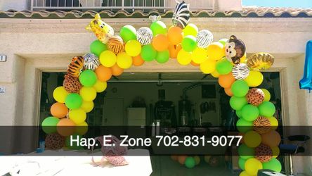 Jungle Theme Balloon Arch Party Decor