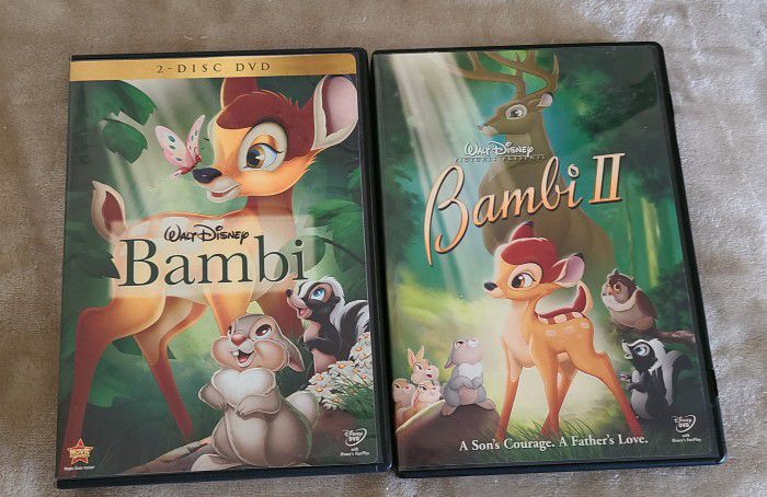Bambi 1 and 2 DVDs