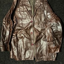 M.Julian Trench Leather Jacket
