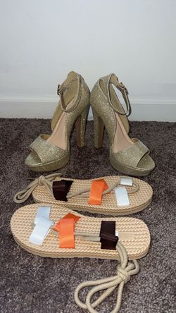 Heels in something extra