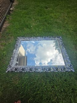 Abstract vintage style mirror