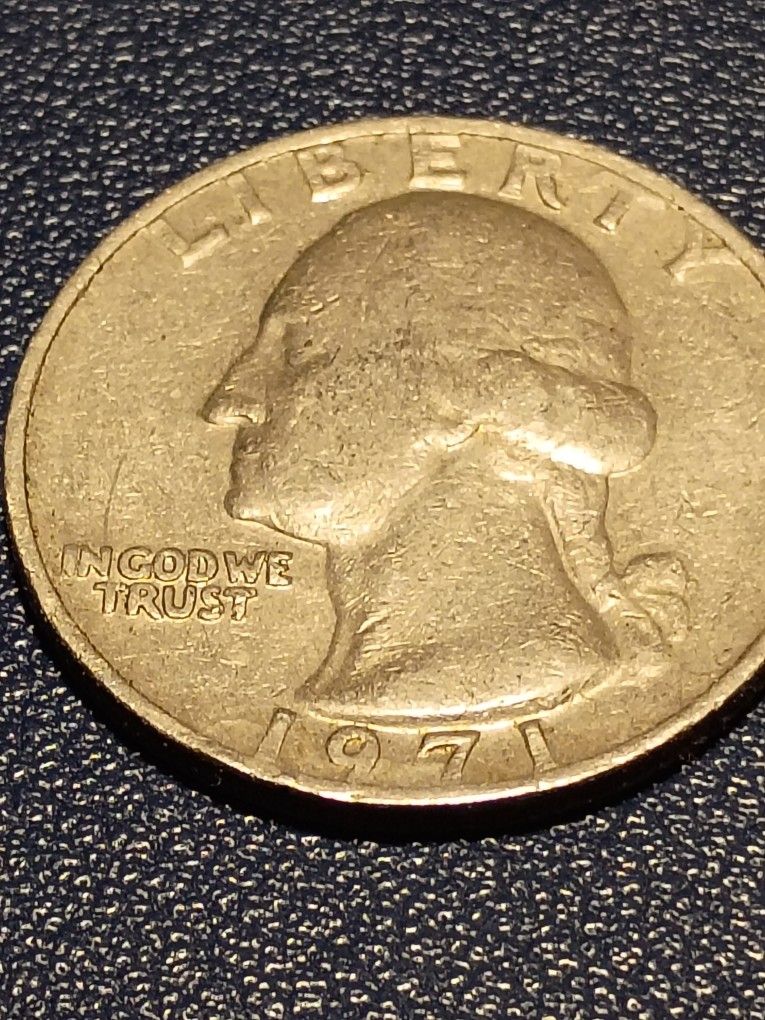 1971 Quarter No Mint Mark Error 