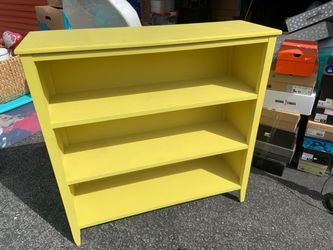 Yellow Wood Bookcase 3-Shelf