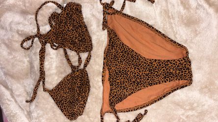 Leopard Print Bikini Set