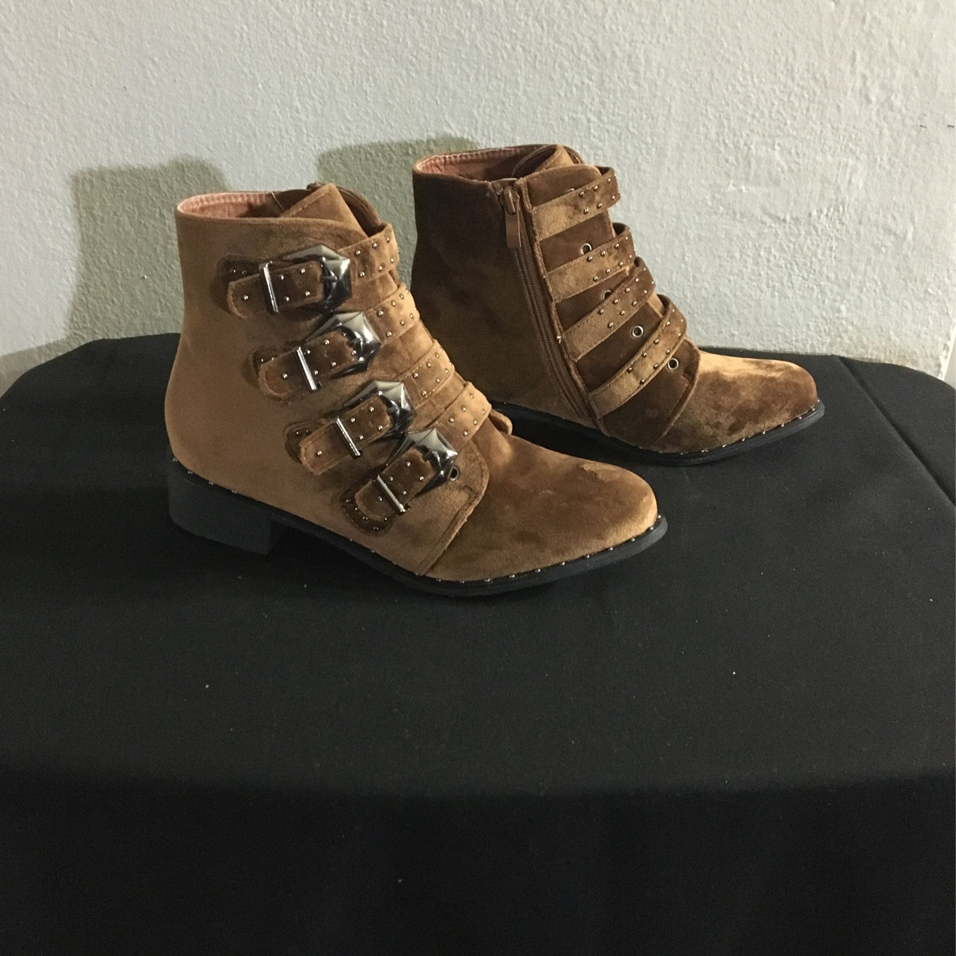 Brown Suede Boots