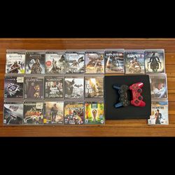 PS3 Wait 20 Games 2 Controllers