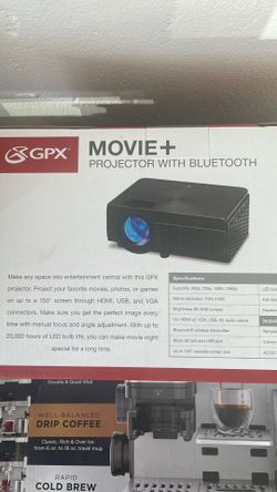 GPX Movie Bluetooth Projector and Screen