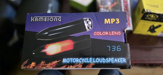 Exhaust Pipe Motorcycle Electric Audio Bluetooth speaker with throttle connection for ebike, razor