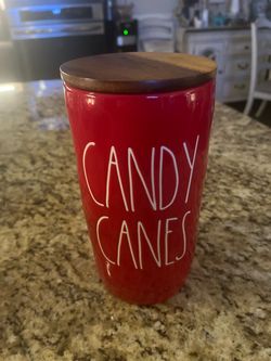 Rae Dunn Candy Canes Jar