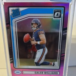 Caleb Williams Rookie Prism Pink