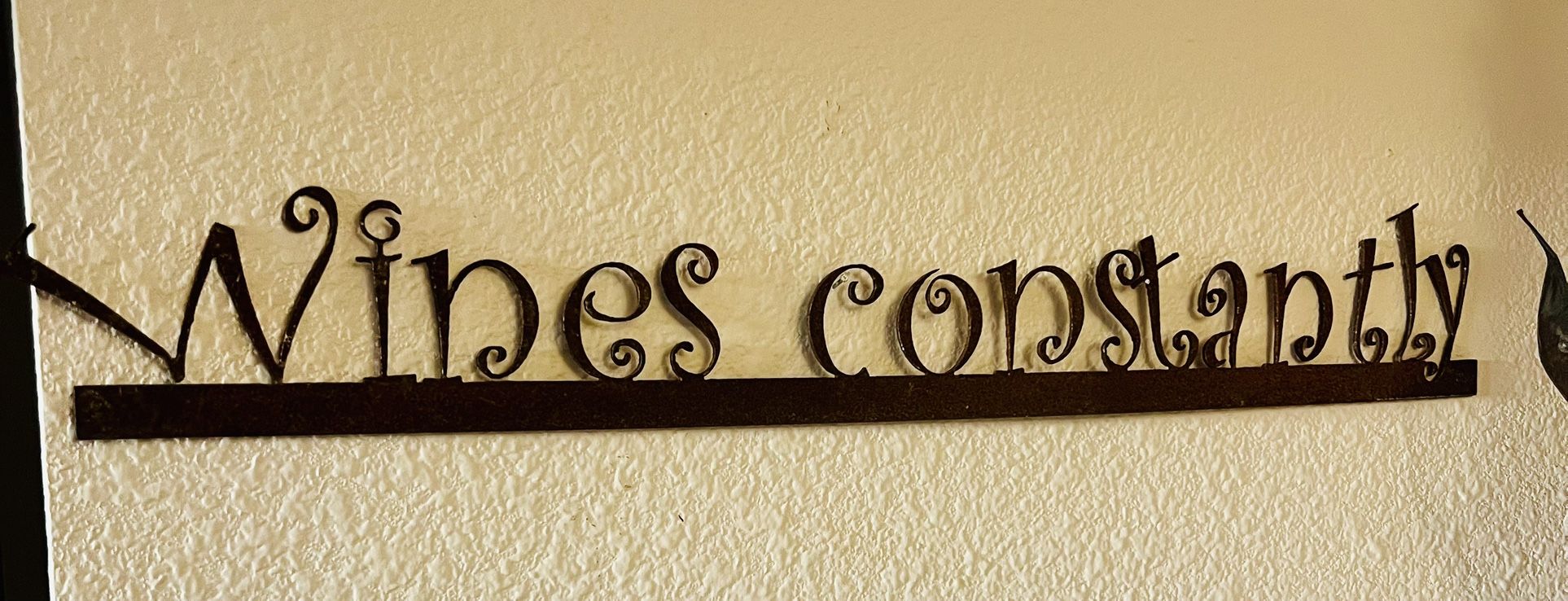 Wines Constantly Metal Sign