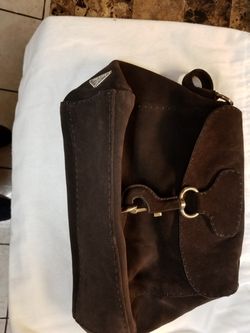 Prada suede handbag