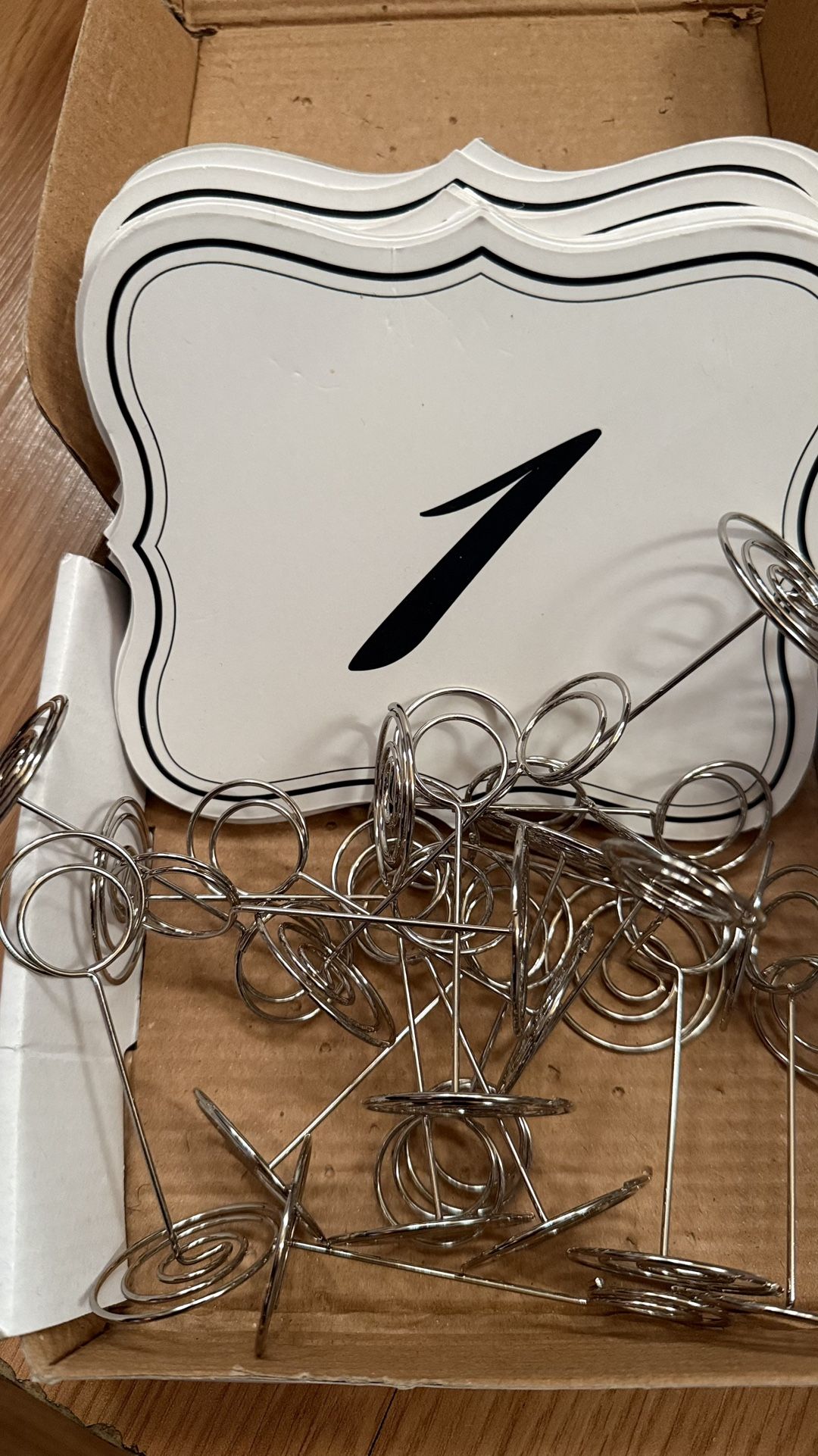 Table Numbers and Holders