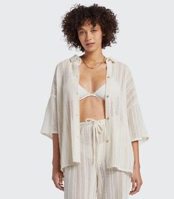 Authentic Billabong Women’s Oversized Cover Up Shirt Large / 12 NWT