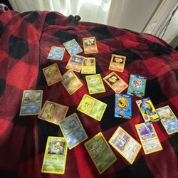 Pokemon Cards With Book And Some 1996 Cards 