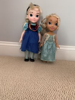 Elsa and Anna dolls 