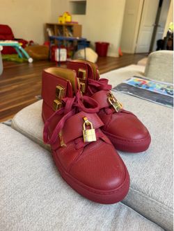 Buscemi 100MM high-top leather sneakers