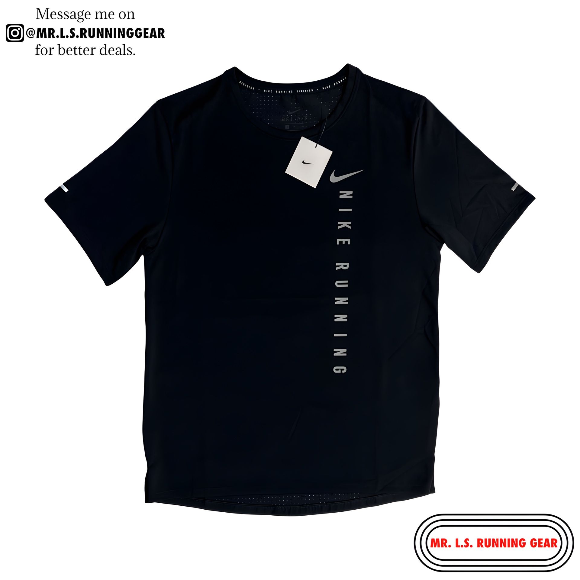 Nike Run Division Miler Running T Shirt Run Division Lined