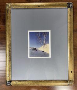 Maxfield Parrish 1951 White Birches in Sun Print 8 x 10" Framed Matted 34 x 28"