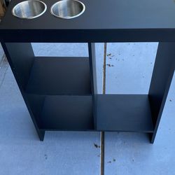 Slim End Table With Drink Holders