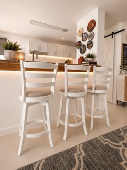 ✨Set of 3  Swivel Counter Stools-Delivery Available🚚