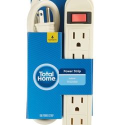 Total Home 6 Outlets Power Strip