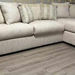 New Beige OVERSIZED Sectional Clearance 