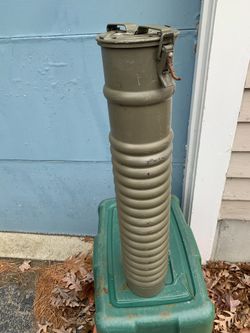 Canister Holder with Leather Tabs