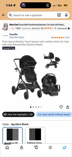 Evenflo Pivot Xpand Modular Travel System